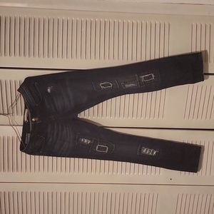 Distressed skinny jeans size 9/10
